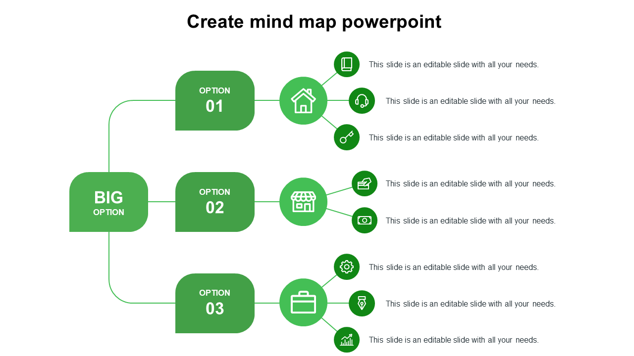 Create Mind Map PowerPoint Design